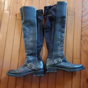 Black riding boots